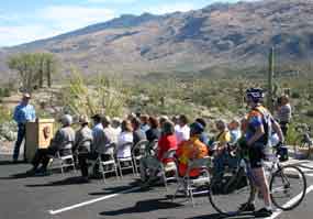 road re-opening ceremony