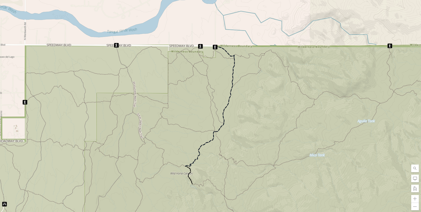 Garwood Dam trail map