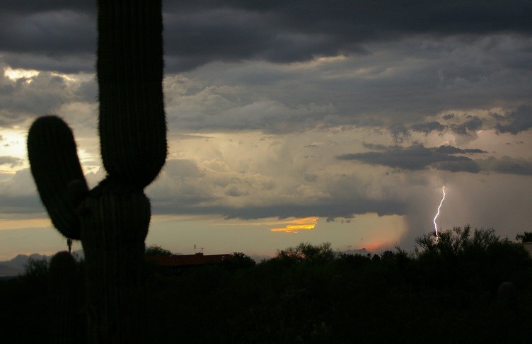Lightning Strike in Tucson