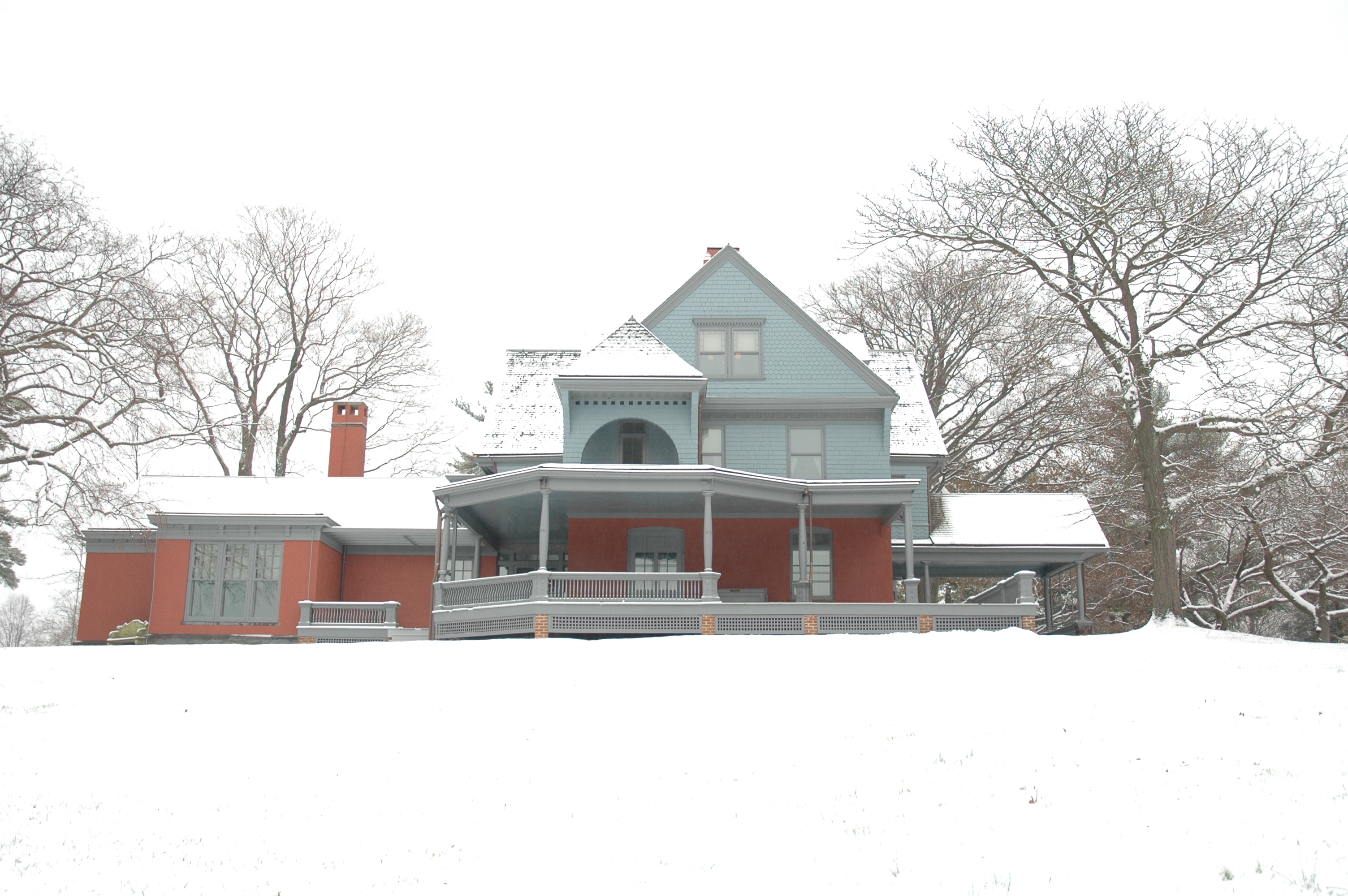 Theodore Roosevelt's Home after snow