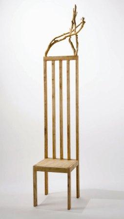 chair with antlers