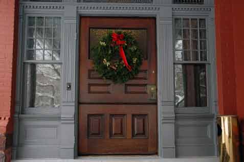 Front door of Theodore Roosevelt's home.