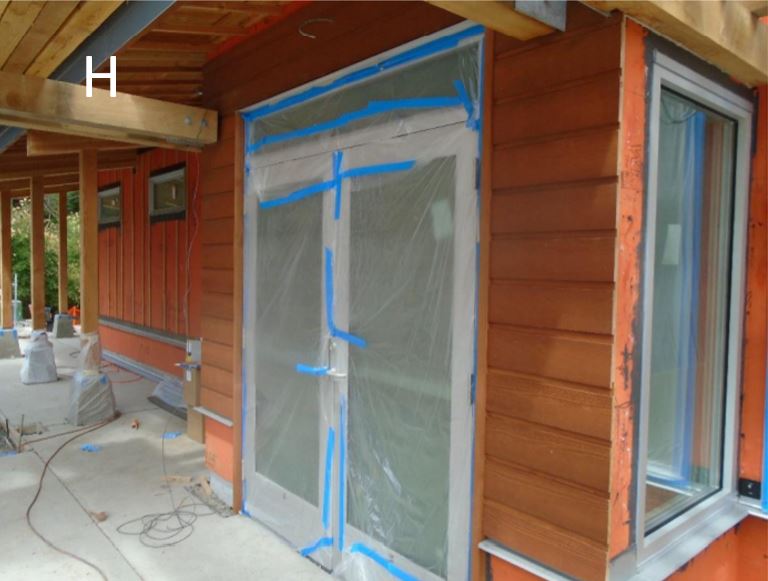 Horizontal cedar siding Horizontal cedar siding installation has begun
