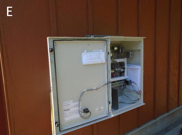 Installation of the aerobic treatment system control panel