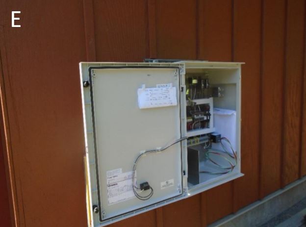 Aerobic treatment system control panel Installation of the aerobic treatment system control panel