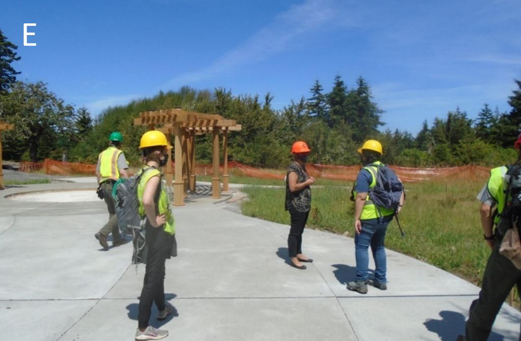 Park staff review site Park staff visit site and receive updates