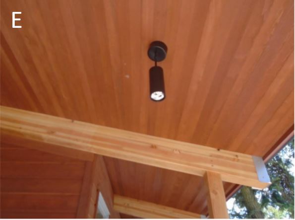External pendant fixtures Pendant fixtures installed outside of building