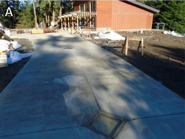 Ecology trail connecting visitor center and interpretive plaza