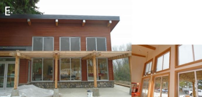 Bird strike appliques Bird strike appliques have been installed on upper windows