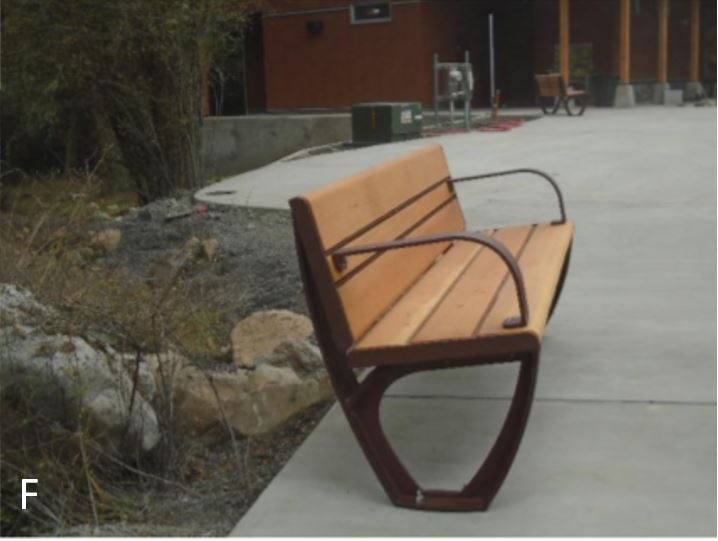 Visitor benches installed Visitor benches have been installed throughout the site
