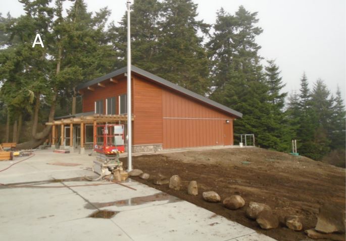 Landscaping around VC and flagpole