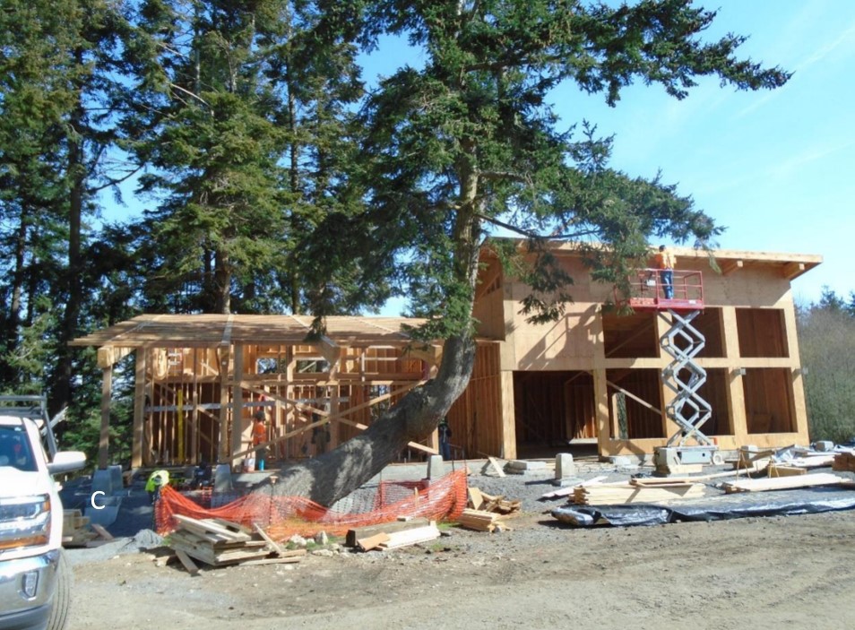 A view of the front of the building reveals what visitors will first see