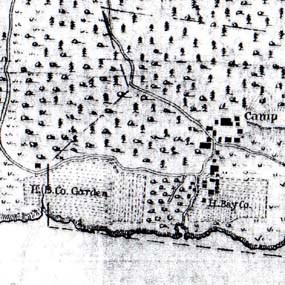 Map of American Camp, circa 1860