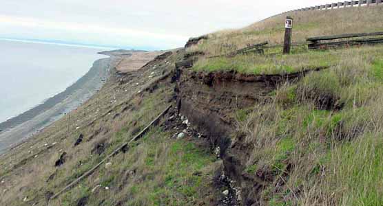 Cattle Point Road crumbling