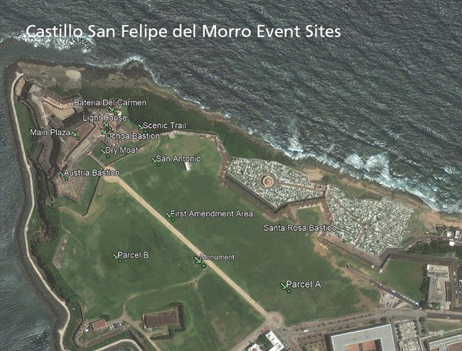 El Morro Site Map with Title