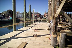 The deck in front of Pedrick Store House