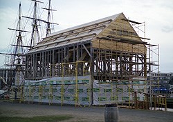 Pedrick Store House under construction