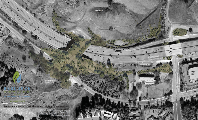 Liberty Canyon Wildlife Crossing Rendering Liberty Canyon Wildlife Crossing Rendering