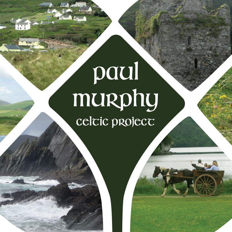 Collage of photographs depicting Celtic landscapes. The words Collage of photographs depicting Celtic landscapes. The words