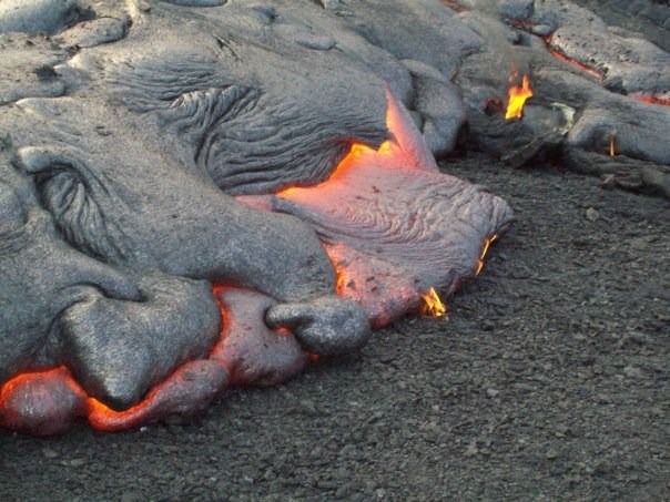 Lava flow in Kalapana, Hawaii