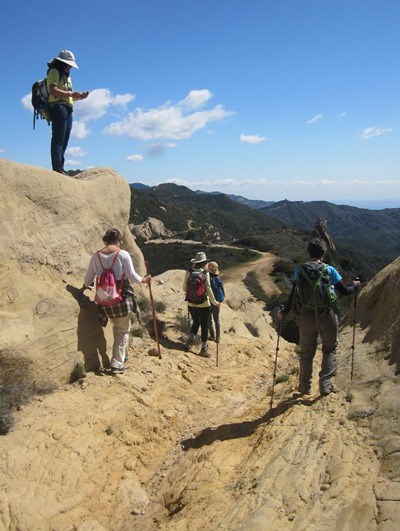 Hikers on the Backbone Trail.