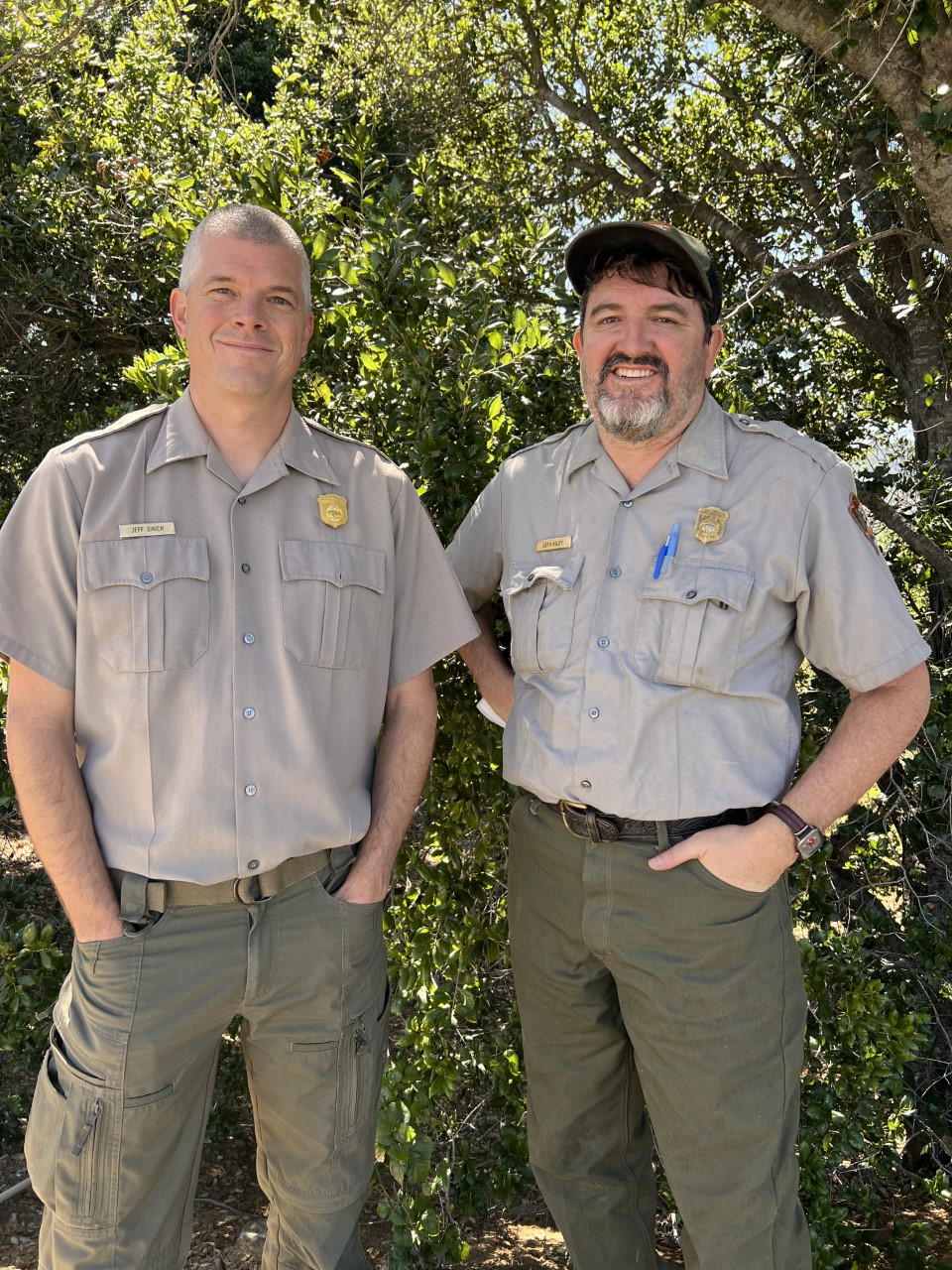 NPS biologists Jeff Sikich and Seth Riley Jeff Sikich and Seth Riley