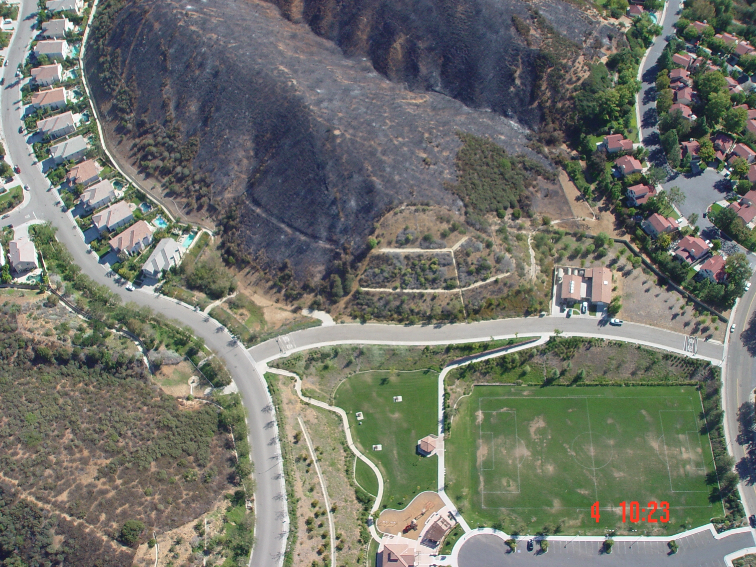 Community survives wildfire