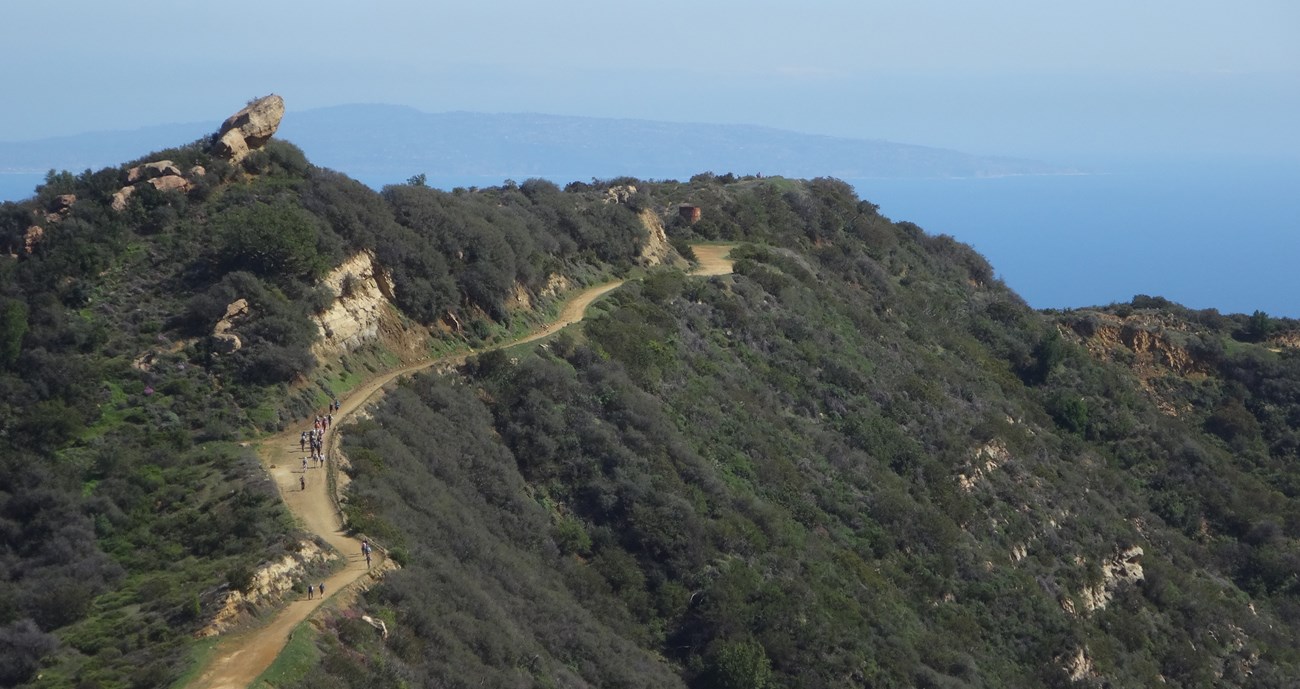 Hikers on the Backbone Trail