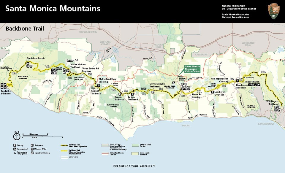 Backbone Trail (BBT) - Santa Monica Mountains National Recreation Area  (U.S. National Park Service)