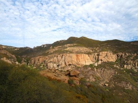 A view of the Echo Cliffs from the Mishe Mokwa Trail. Here climbers from around the world visit to experience the nation's largest urban national park.