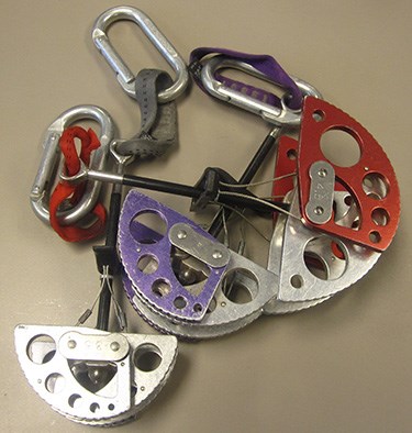 Cams are a very useful non-permanent anchoring tool.