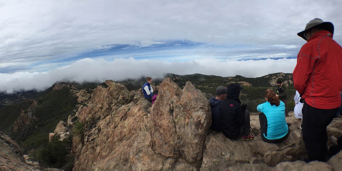 Backbone Trail hikers Backbone Trail hikers