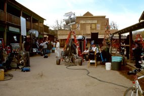 Dr. Quinn Medicine Woman was a television show filmed at Paramount Ranch in the 1990's. Dr. Quinn Medicine Woman was a television show filmed at Paramount Ranch in the 1990's.
