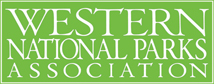 This is a graphic for the Western National Parks Association - Proudly helpinh to support our National Parks since 1938!
