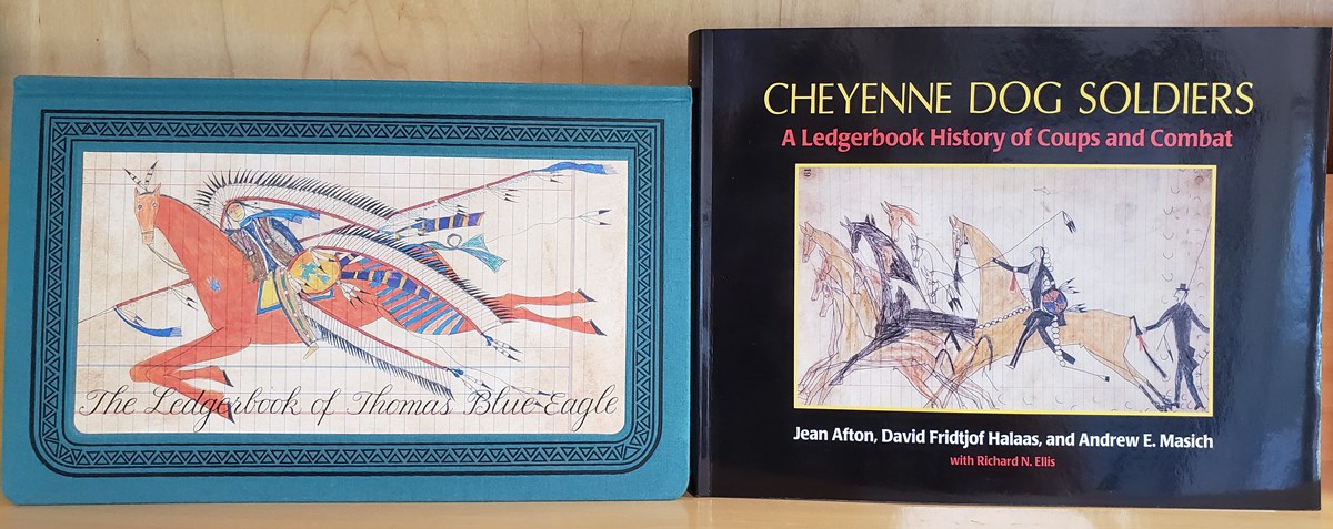 Covers of Ledgerbook of Thomas Blue Eagle and Cheyenne Dog Soldiers