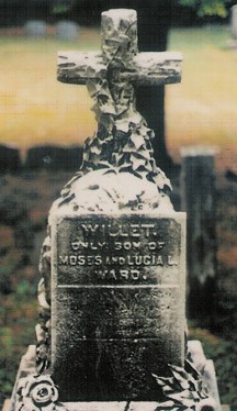 Gravestone with Rustic Celtic Cross