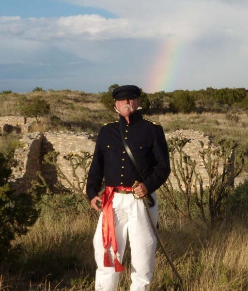 Picture of re-enactor Craig Morgan as Major James Carlton, circa 1853.