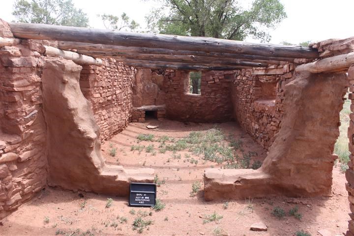 A view of the inside of one of the rooms of the Plazuela today.