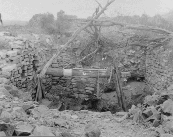 The treasure shaft dug by Jacobo Yrisarri in the San Isidro Church.