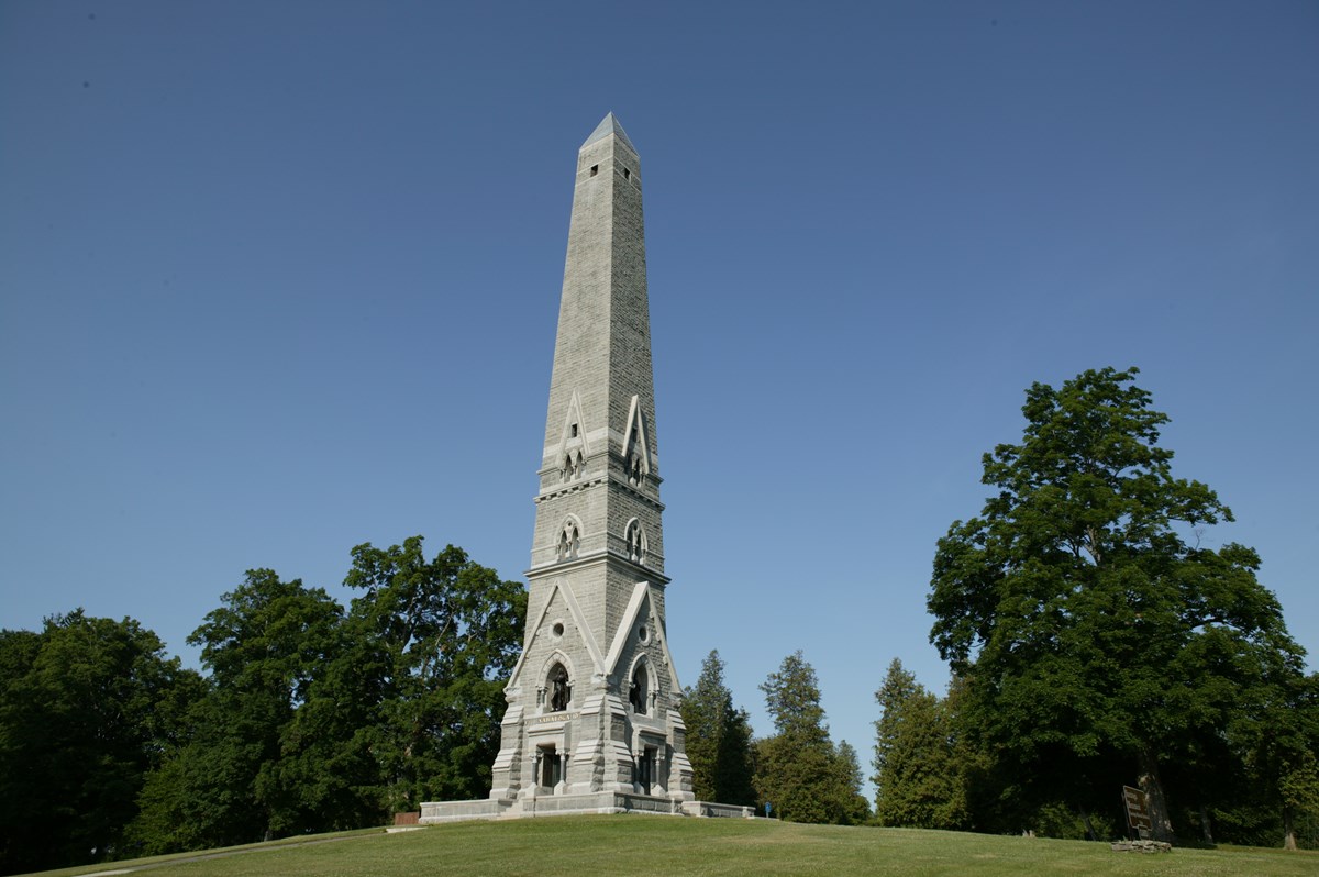 Image of the Monument, a 155' tall obelisk