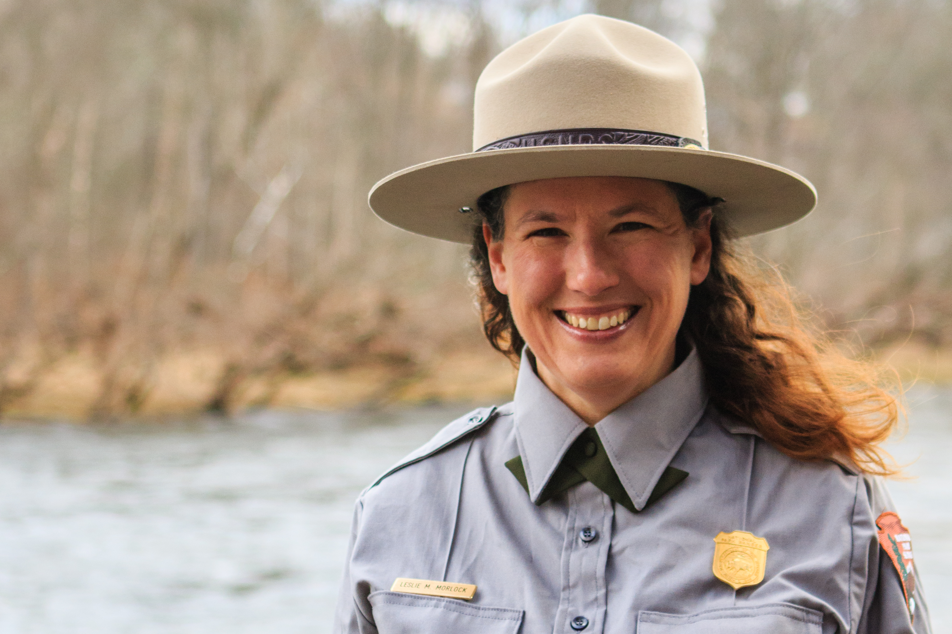 Leslie Morlock A woman in a Park Service uniform