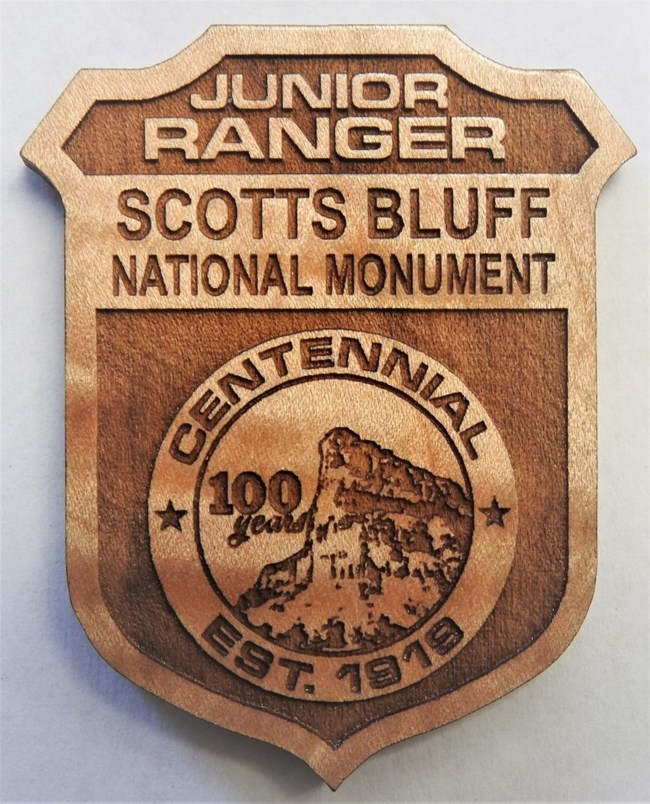 Scotts Bluff National Monument Junior Ranger badge