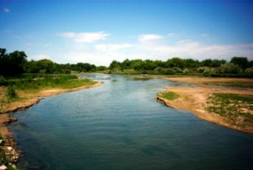 The North Platte River near Scotts Bluff National Monument The North Platte River near Scotts Bluff National Monument