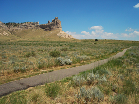 A view of Saddle Rock from the Monument's Bicycle Path A view of Saddle Rock from the Monument's Bicycle Path