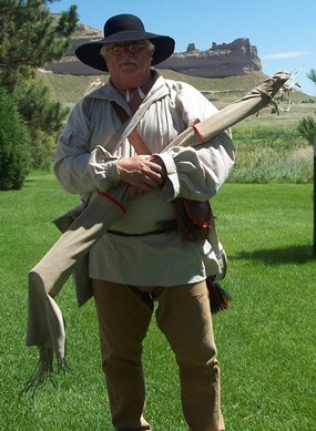 Ranger dressed as a fur trader Ranger dressed as a fur trader