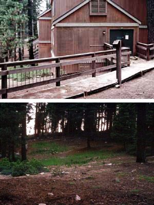 A restored zone in the former Upper Kaweah Motel Unit area.