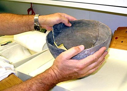This Native American pot found recently in the parks is one of more than 500,000 objects housed in the park museums.