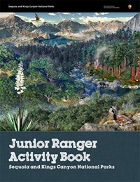 Cover of the junior ranger activity booklet