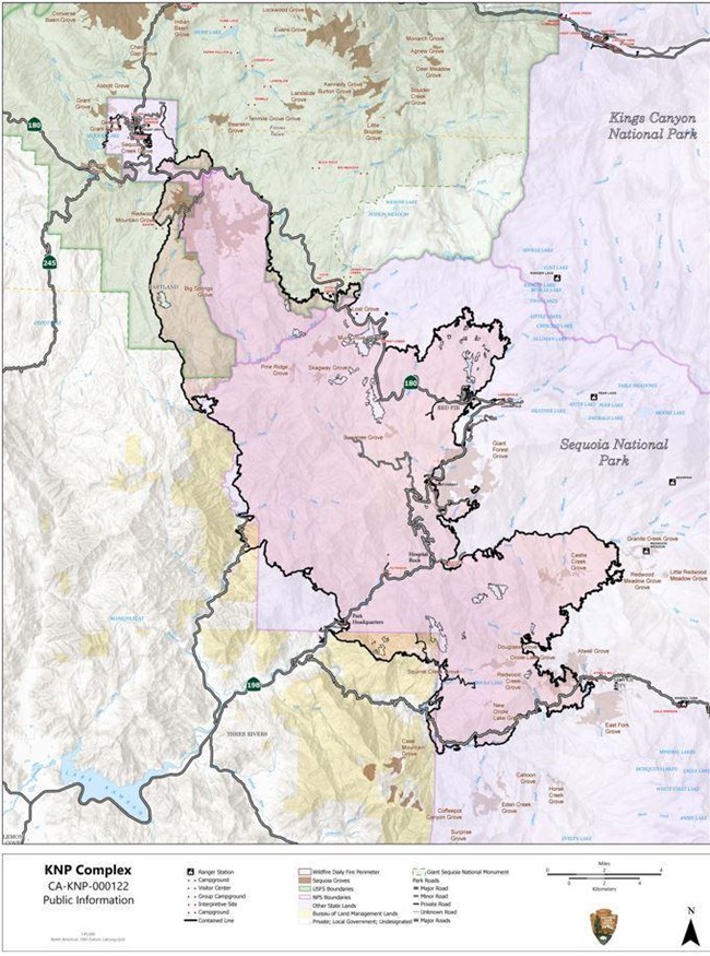 Map showing final perimeter of the KNP Complex