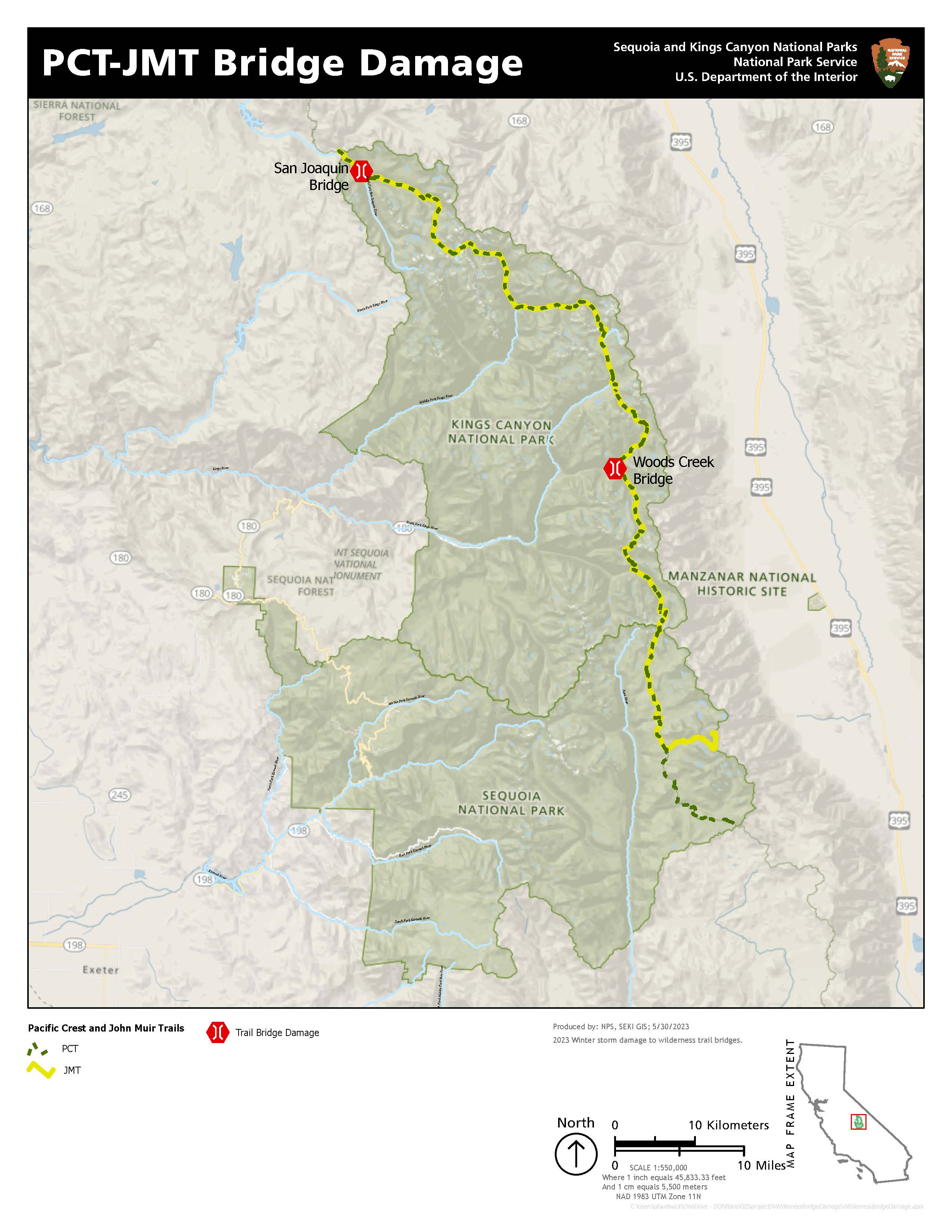 Pacific crest trail sequoia national park cheap